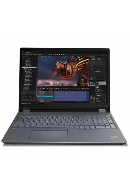 Ноутбук Lenovo ThinkPad P16 Gen 2 Intel Core i7 14700HX, 2.1 GHz - 5.5 GHz, 16384 Mb, 16&quot WUXGA 1920x1200, 512 Gb SSD, nVidia RTX 2000 8192 Mb, Windows 11 Professional (21FBA0R7CD) (серый) 