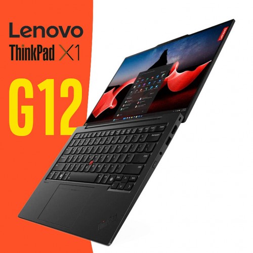 Ноутбук Lenovo ThinkPad X1 Carbon Gen 12 Intel Core Ultra 7 155U, 1.7 GHz - 4.8 GHz, 32768 Mb, 14 2.8K OLED 2880x1800, 1000 Gb SSD, Intel Arc Graphics, 4G, No OS (21KDS6CY00) (черный) 