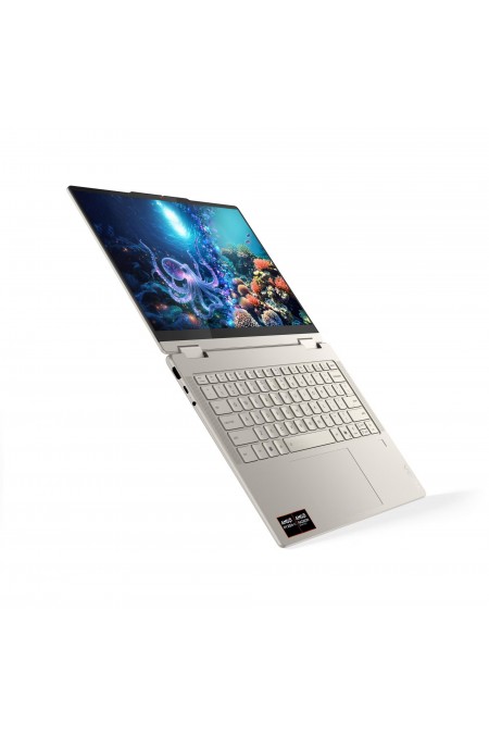 Ноутбук Lenovo Yoga 7 2-in-1 14AKP10 AMD Ryzen AI 7 350, 2.0 GHz - 5.0 GHz, 24576 Mb, 14 WUXGA 1920x1200, 1000 Gb SSD, AMD Radeon 860M, No OS (83JR0062RK) (бежевый) 4