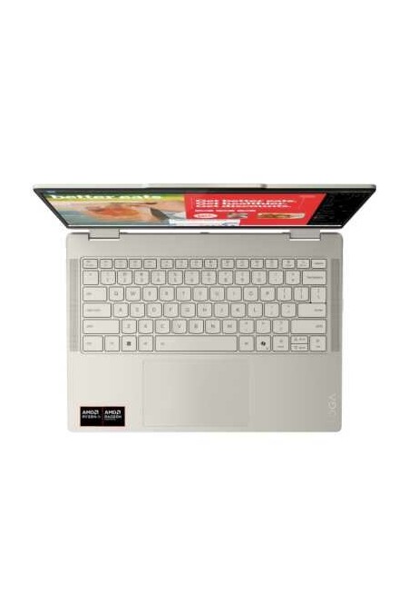 Ноутбук Lenovo Yoga 7 2-in-1 14AKP10 AMD Ryzen AI 7 350, 2.0 GHz - 5.0 GHz, 24576 Mb, 14&quot WUXGA 1920x1200, 1000 Gb SSD, AMD Radeon 860M, Windows 11 Home (83JR0061RK) (бежевый) 5