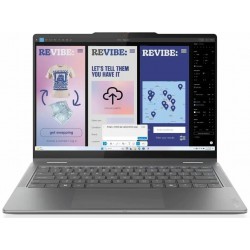 Ноутбук Lenovo Yoga 7 2-in-1 14ILL10 Intel Core Ultra 7 256V, 2.2 GHz - 4.8 GHz, 16384 Mb, 14 WQXGA+ 2880x1800, 512 Gb SSD, DVD нет, Intel Arc Graphics, Windows 11 Home (83JQ00BLUE) (серый)