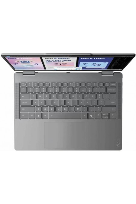 Ноутбук Lenovo Yoga 7 2-in-1 14ILL10 Intel Core Ultra 7 256V, 2.2 GHz - 4.8 GHz, 16384 Mb, 14 WQXGA+ 2880x1800, 512 Gb SSD, DVD нет, Intel Arc Graphics, Windows 11 Home (83JQ00BLUE) (серый) 2