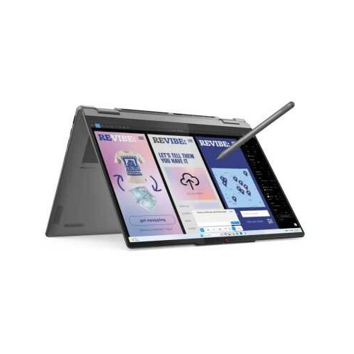 Ноутбук Lenovo Yoga 7 2-in-1 14ILL10 Intel Core Ultra 7 256V, 2.2 GHz - 4.8 GHz, 16384 Mb, 14 WUXGA 1920x1200, 1000 Gb SSD, DVD нет, Intel Arc Graphics, Windows 11 Home (83JQ003FRK) (серый) 