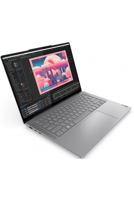 Ноутбук Lenovo Yoga Pro 7 14AHP9, 14.5 (3072x1920) IPS 120 Гц/AMD Ryzen 7 8845HS/16 ГБ LPDDR5X/1024 ГБ SSD/AMD Radeon Graphics/Windows 11 Home (83E3001PRU) (серый) 2