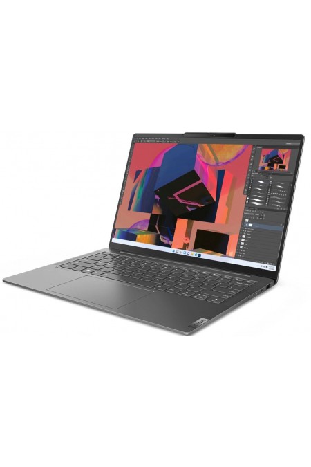 Ноутбук Lenovo Yoga Slim 6 14IRH8 14 (1920x1200 OLED)/Intel Core i7 13700H(2.4Ghz)/16384Mb/512SSDGb/noDVD/Int:Intel Iris Xe Graphics/Cam/BT/WiFi Win 11 Home (83E00056RU) (серый) 1