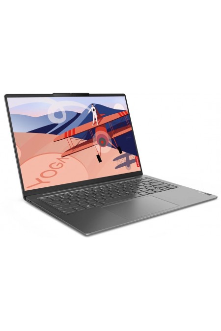 Ноутбук Lenovo Yoga Slim 6 14IRH8 14 (1920x1200 OLED)/Intel Core i7 13700H(2.4Ghz)/16384Mb/512SSDGb/noDVD/Int:Intel Iris Xe Graphics/Cam/BT/WiFi Win 11 Home (83E00056RU) (серый) 2