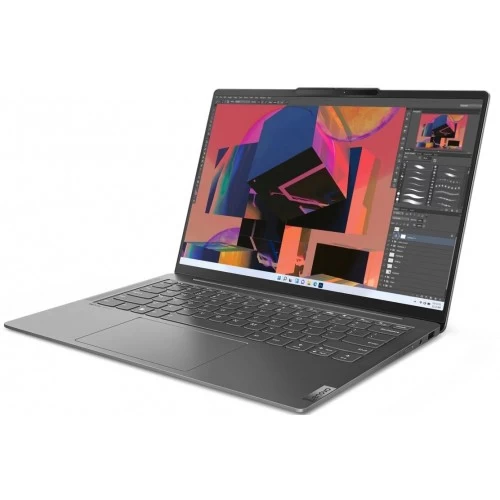 Ноутбук Lenovo Yoga Slim 6 14IRH8 14 (1920x1200 OLED)/Intel Core i7 13700H(2.4Ghz)/16384Mb/512SSDGb/noDVD/Int:Intel Iris Xe Graphics/Cam/BT/WiFi Win 11 Home (83E00056RU) (серый) 5