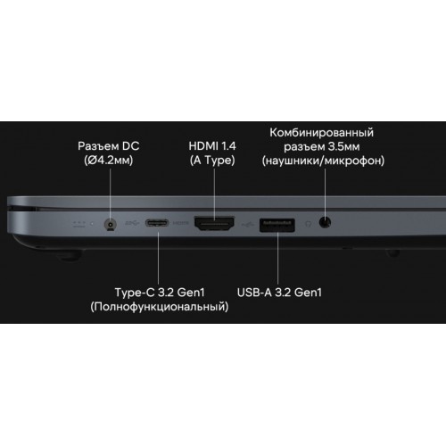 Ноутбук MAIBENBEN M17A-R343UM AMD Ryzen 7 5825U, 2.0 GHz - 4.5 GHz, 8192 Mb, 17.3 Full HD 1920x1080, 512 Gb SSD, AMD Radeon Graphics, Linux (M17A-R758UMB1SLURE3) (синий) 6