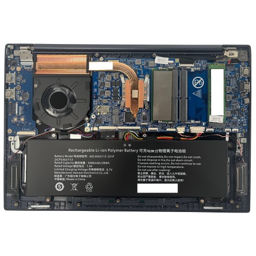 Ноутбук MAIBENBEN Smart S14A-R545UM 14 (1920x1080 (матовый) IPS)/AMD Ryzen 5 Pro 4650U /8Mb/512SSDGb/Int:UMA AMD Graphics/Cam/BT/WiFi/38WHr (S14A-R545UMB1SLURE0) (синий) 3