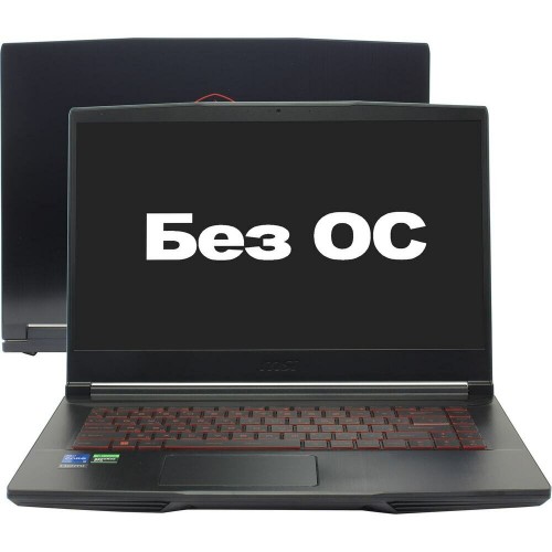 Ноутбук MSI GF63 Thin 12UC-1036XRU Core i5 12450H 16Gb SSD512Gb NVIDIA GeForce RTX 3050 4Gb 15.6 IPS FHD (1920x1080) Free DOS (9S7-16R821-1036) (черный) 9