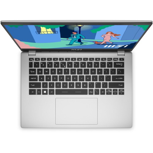 Ноутбук MSI Modern 14 C12M/ Core i5-1235U/1.3 GHz/14 FHD 60Hz/DDR4 8GB/512GB M.2 PCIe SSD/Iris Xe Graphics/Urban Silver/Win11H (9S7-14J111-239) (серый) 2