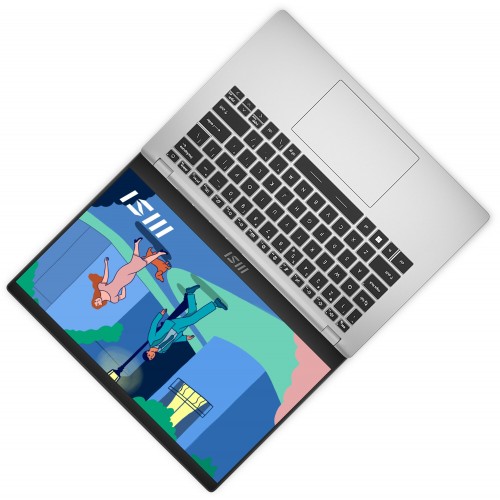 Ноутбук MSI Modern 14 C12M/ Core i5-1235U/1.3 GHz/14 FHD 60Hz/DDR4 8GB/512GB M.2 PCIe SSD/Iris Xe Graphics/Urban Silver/Win11H (9S7-14J111-239) (серый) 3