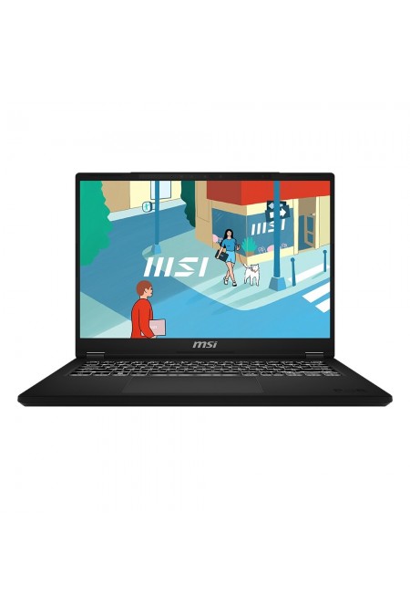 Ноутбук MSI Modern 14H Core i7-13700H 14 16:10 FHD+ (1920x1200), 60Hz IPS DDR4 16GB*1 Iris Xe Graphics 512GB SSD 3cell (53.8Whr) DOS KB Eng/Rus (9S7-14L112-089) (черный) 