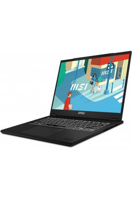 Ноутбук MSI Modern 14H Core i7-13700H 14 16:10 FHD+ (1920x1200), 60Hz IPS DDR4 16GB*1 Iris Xe Graphics 512GB SSD 3cell (53.8Whr) DOS KB Eng/Rus (9S7-14L112-089) (черный) 6