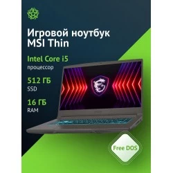 Ноутбук MSI Sword 16 HX B13VGKG-855XRU (MS-15P2) 16.0 WUXGA(1920x1200)/Intel Core i7-13700HX/16GB/1TB SSD/GF RTX4070 8GB/WiFi/BT noOS (9S7-15P214-855) (серый)