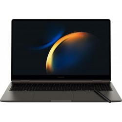 Ноутбук Samsung Galaxy Book 3 360 Intel Core i7 1360P, 2.2 GHz - 5.0 GHz, 16384 Mb, 15.6 Full HD 1920x1080, 1000 Gb SSD, DVD нет, Intel Iris Xe Graphics, Windows 11 Home (NP750QFG-KA3IN) (серый)