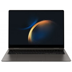 Ноутбук Samsung Galaxy Book 3 Pro 360 Intel Core i7 1360P, 2.2 GHz - 5.0 GHz, 16384 Mb, 16 2.8K 2880x1800, 512 Gb SSD, DVD нет, Intel Iris Xe Graphics, Windows 11 Home ENG (NP960QFG-KA1IN) (серый)