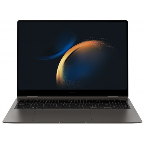 Ноутбук Samsung Galaxy Book 3 Pro 360 Intel Core i7 1360P, 2.2 GHz - 5.0 GHz, 16384 Mb, 16 2.8K 2880x1800, 512 Gb SSD, DVD нет, Intel Iris Xe Graphics, Windows 11 Home ENG (NP960QFG-KA1IN) (серый) 