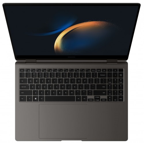 Ноутбук Samsung Galaxy Book 3 Pro 360 Intel Core i7 1360P, 2.2 GHz - 5.0 GHz, 16384 Mb, 16 2.8K 2880x1800, 512 Gb SSD, DVD нет, Intel Iris Xe Graphics, Windows 11 Home ENG (NP960QFG-KA1IN) (серый) 2
