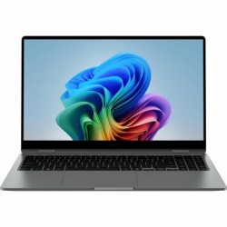 Ноутбук Samsung Galaxy Book5 360 Intel Core Ultra 7 256V, 2.2 GHz - 4.8 GHz, 16384 Mb, 15.6&amp quot Full HD 1920x1080 Touch, 512 Gb SSD, DVD нет, Intel Arc Graphics 140V, Windows 11 Home (NP750QHA-LG2IN) (серый)