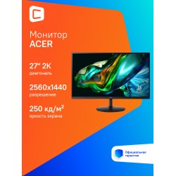 Монитор Acer SH272UEbmiphux (UM.HS2EE.E25) (черный)