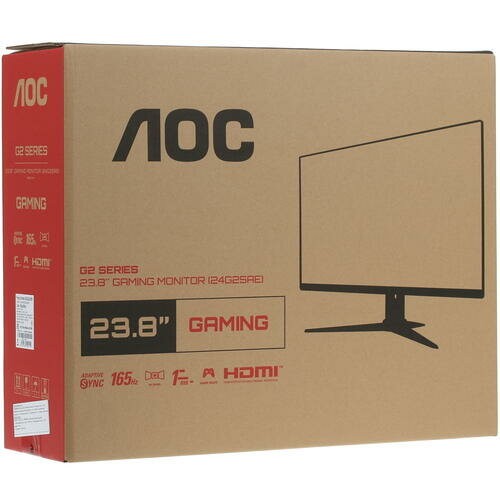 Монитор AOC 24G2SAE (черный/красный) 9