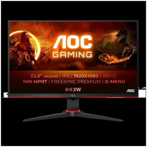 Монитор AOC 24G2SPAE (черный/красный) 1