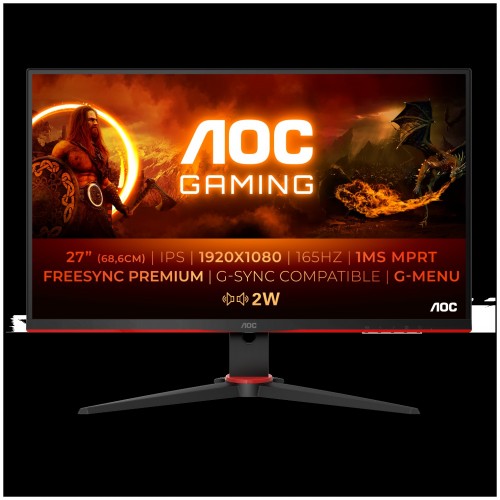 Монитор AOC 27G2SPAE (черный/красный) 9