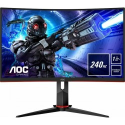 Монитор AOC C32G2ZE (черный/красный)