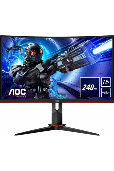 Монитор AOC C32G2ZE (черный/красный) 