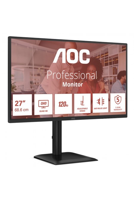 Монитор AOC Q27E4U (черный) 1