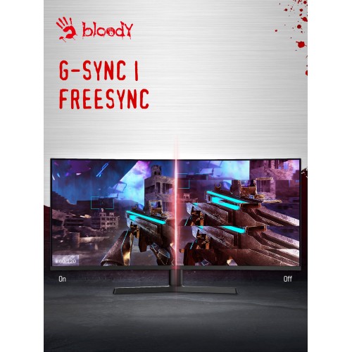 Монитор Bloody MN340W (черный) 5