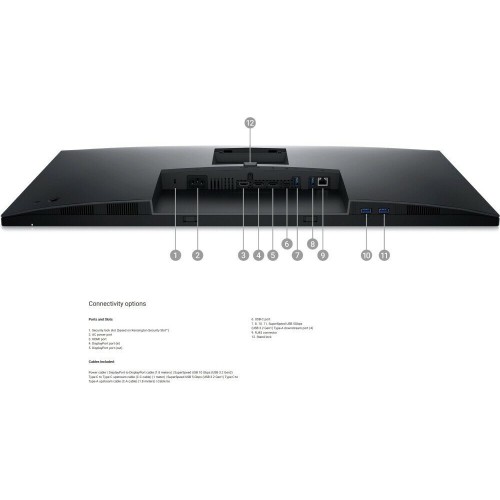 Монитор DELL P3223DE (черный/серый) 7