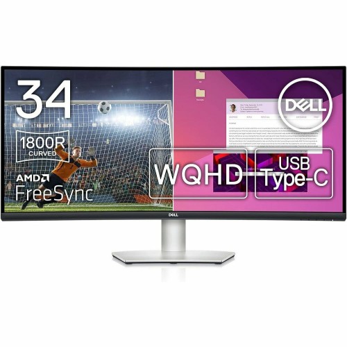 Монитор Dell S3423DWC (черный/серебристый) 9