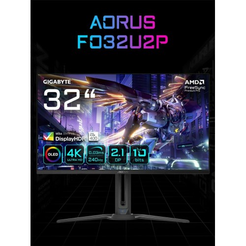 Монитор Gigabyte AORUS FO32U2P-EK (черный) 