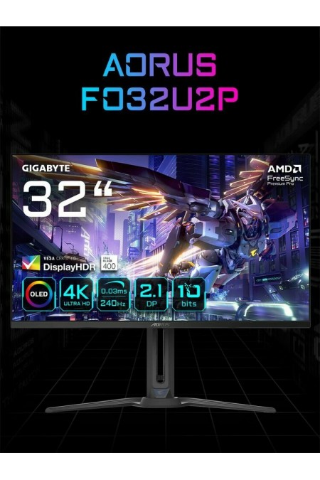 Монитор Gigabyte AORUS FO32U2P-EK (черный) 9