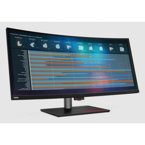 Монитор Lenovo P40w-20 (62C1GAR6CB) (черный/красный) 