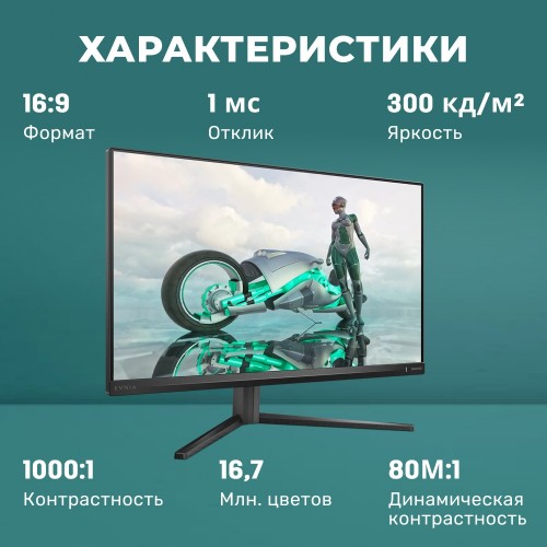 Монитор Philips Evnia 3000 24M2N3200S (черный) 4