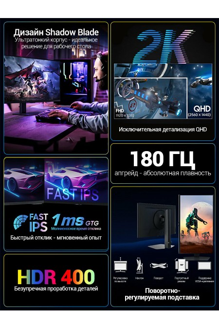 Монитор Samsung Odyssey G5 S27DG500EIXCI (черный) 2