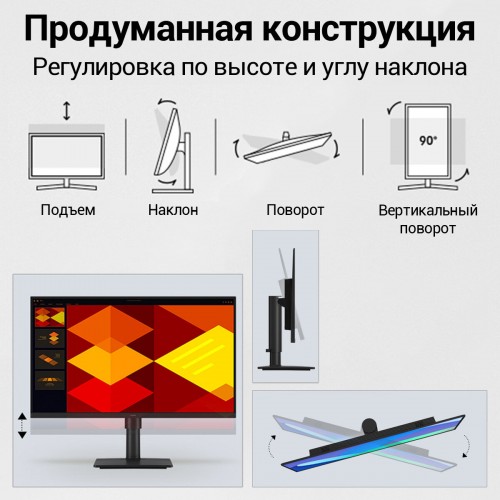 Монитор Samsung S24D400GAI (черный) 3