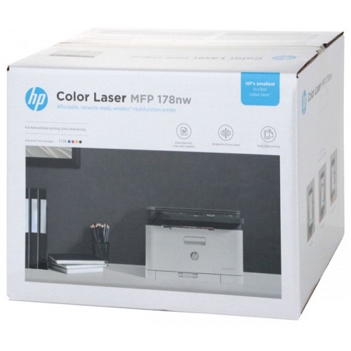 МФУ лазерное HP Color Laser MFP 178nw (4ZB96A) (серый/белый) 7