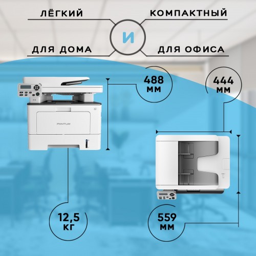 МФУ лазерное Pantum BM5100ADW (черный/белый) 7