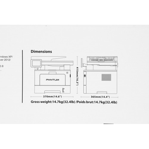 МФУ лазерное Pantum BM5100FDN (черный/белый) 2