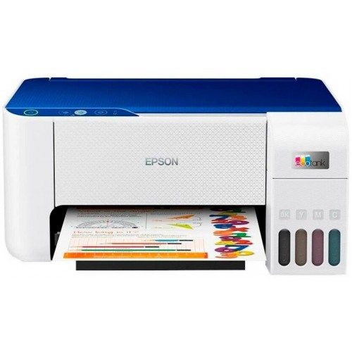 МФУ струйное Epson EcoTank L3215 (белый/синий) 