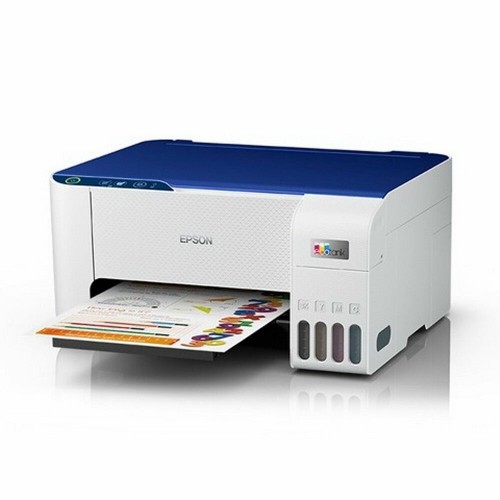 МФУ струйное Epson EcoTank L3215 (белый/синий) 2