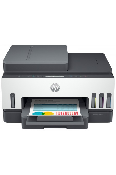 МФУ струйное HP Smart Tank 750 (белый/серый) 