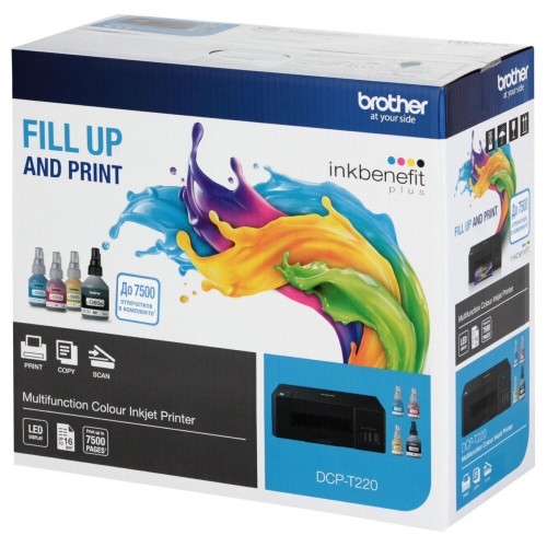 МФУ струйное Brother DCP-T220 Inkbenefit Plus (черный) 9