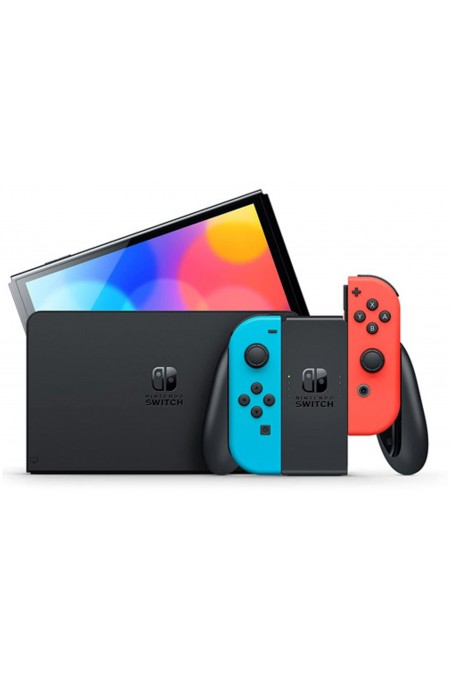 Игроввя приставка Nintendo Switch OLED Neon (синий/красный) 2