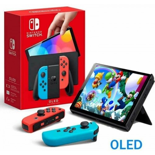 Игроввя приставка Nintendo Switch OLED Neon (синий/красный) 4