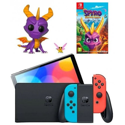 Игроввя приставка Nintendo Switch OLED Neon (синий/красный) 5